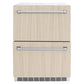 ZLINE 24 in. Touchstone 168 Can Outdoor-Rated Dual Refrigerator Drawer with Panel-Ready Doors (RDSPO-24) - KB&A The Home Improvement Store