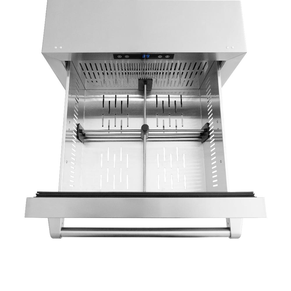 ZLINE 24 in. Touchstone 168 Can Outdoor-Rated Dual Refrigerator Drawer with Stainless Steel Doors (RDSO-ST-24) - KB&A The Home Improvement Store