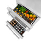 ZLINE 24 in. Touchstone 168 Can Outdoor-Rated Dual Refrigerator Drawer with Stainless Steel Doors (RDSO-ST-24) - KB&A The Home Improvement Store