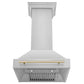 ZLINE 30" Autograph Edition Kitchen Package with Stainless Steel Dual Fuel Range and Range Hood with Polished Gold Accents (2AKP-RARH30-G) - KB&A The Home Improvement Store