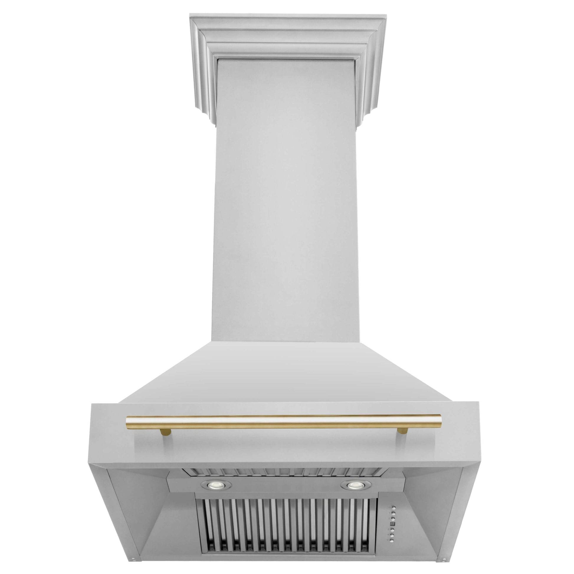 ZLINE 30" Autograph Edition Kitchen Package with Stainless Steel Dual Fuel Range and Range Hood with Polished Gold Accents (2AKP-RARH30-G) - KB&A The Home Improvement Store