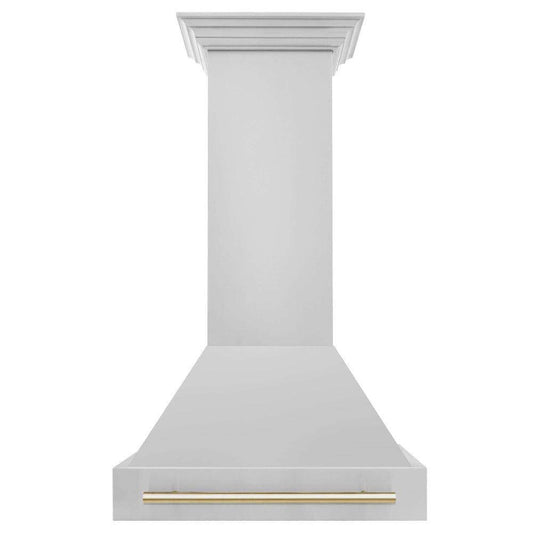 ZLINE Autograph Edition 30 in. Stainless Steel Range Hood with Stainless Steel Shell and Handle (8654STZ-30) - KB&A The Home Improvement Store