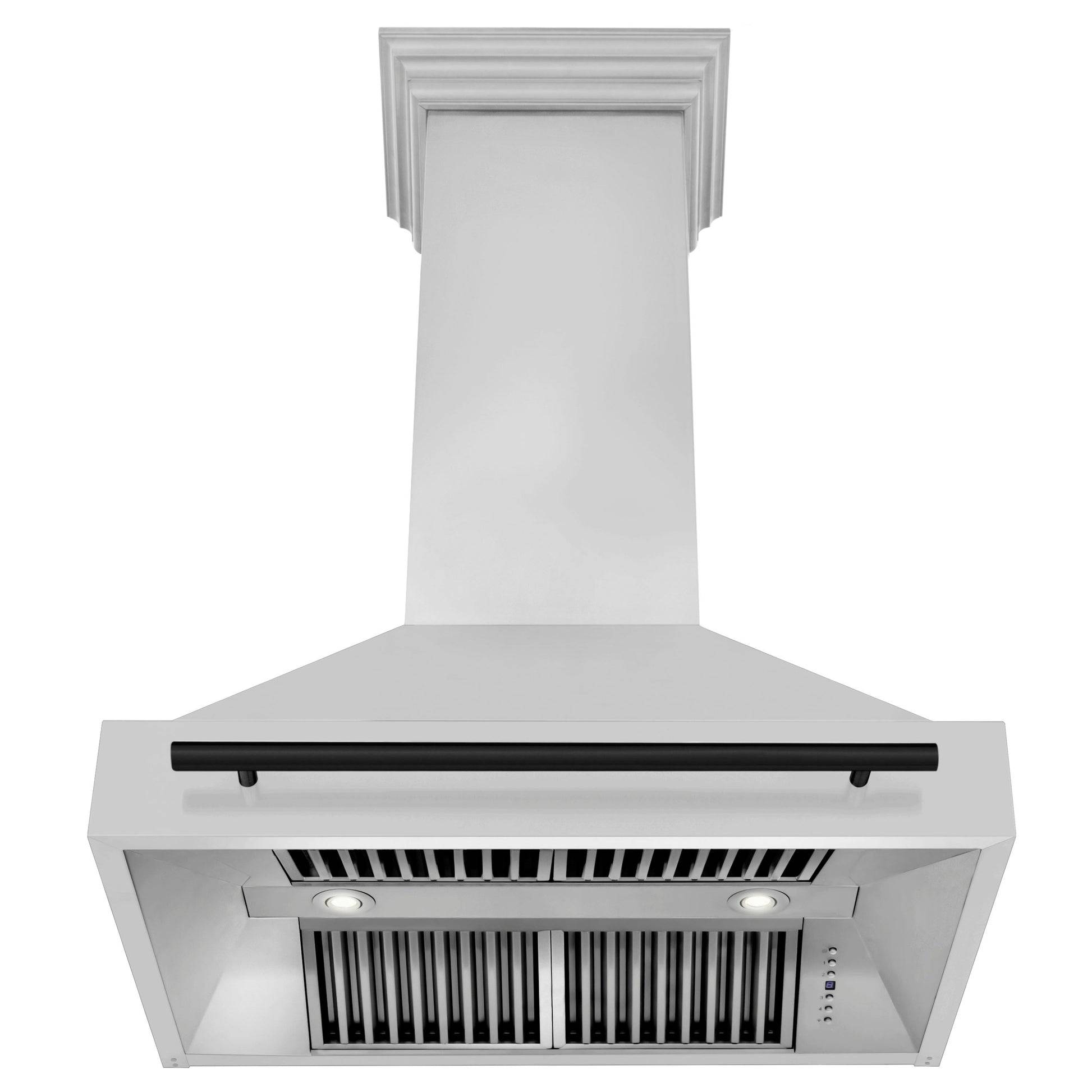 ZLINE 36" Autograph Edition Kitchen Package with Stainless Steel Dual Fuel Range and Range Hood with Matte Black Accents (2AKP-RARH36-MB) - KB&A The Home Improvement Store