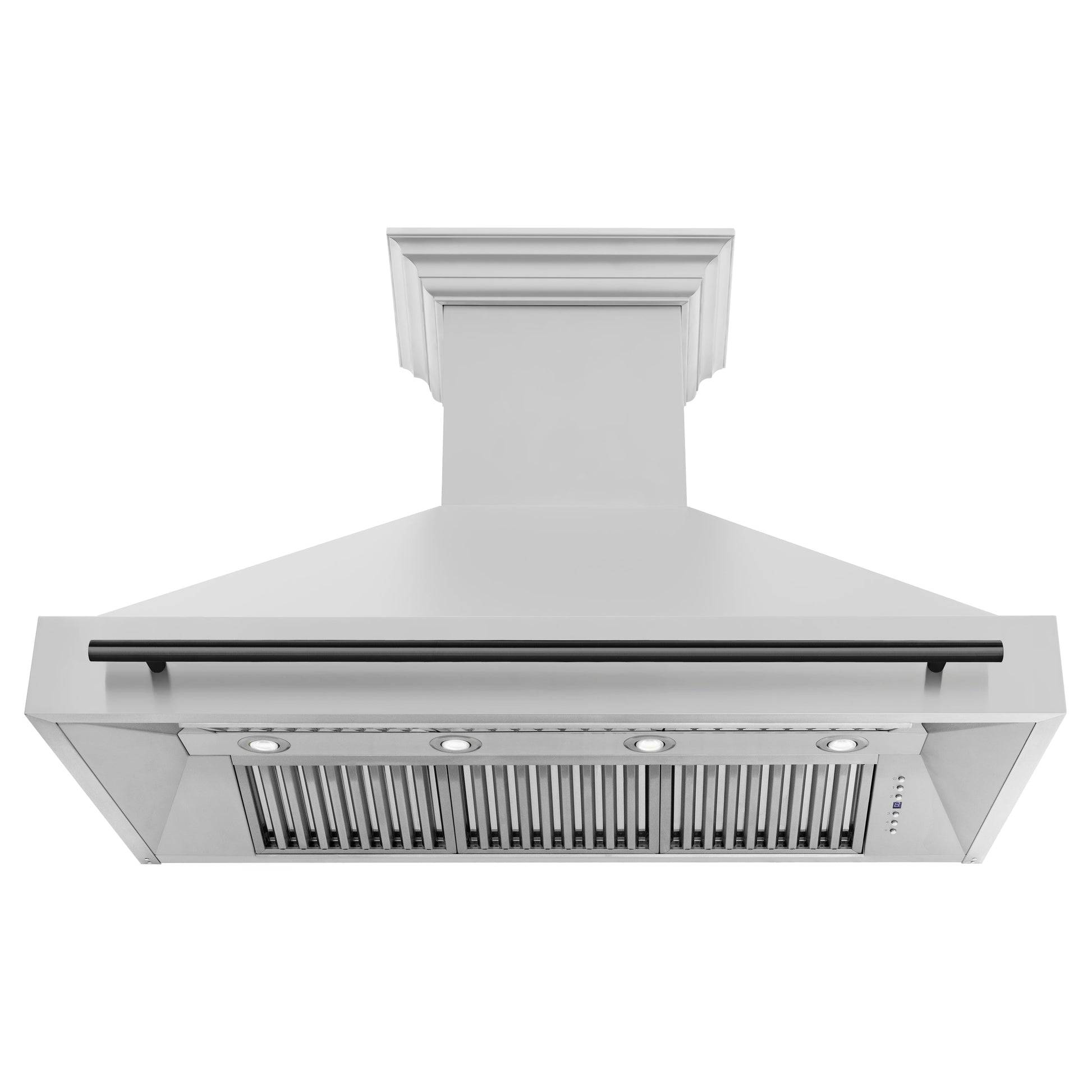 ZLINE 48" Autograph Edition Kitchen Package with Stainless Steel Dual Fuel Range and Range Hood with Matte Black Accents (2AAKP-RRH48-MB) - KB&A The Home Improvement Store