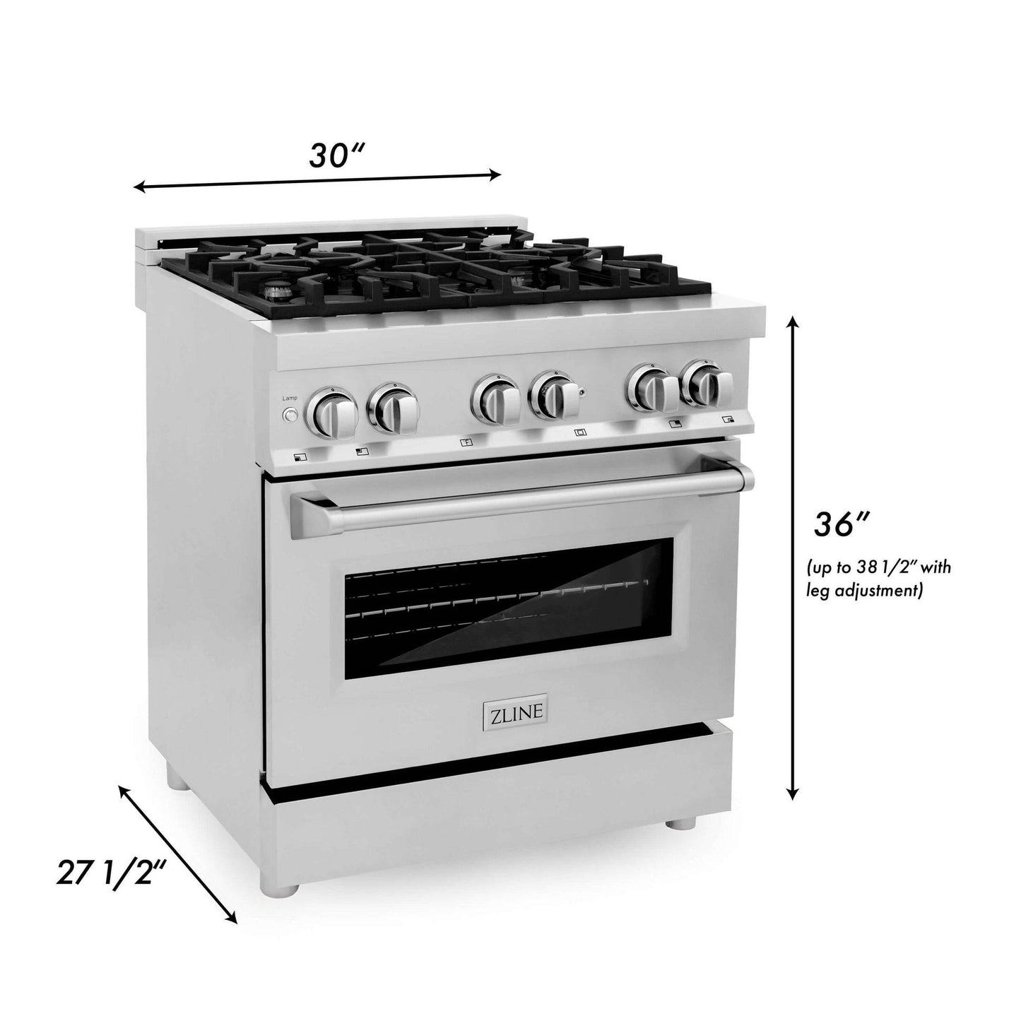 ZLINE 30 in. Kitchen Package with Stainless Steel Dual Fuel Range, Convertible Vent Range Hood and Tall Tub Dishwasher (3KP-RARH30-DWV) - KB&A The Home Improvement Store