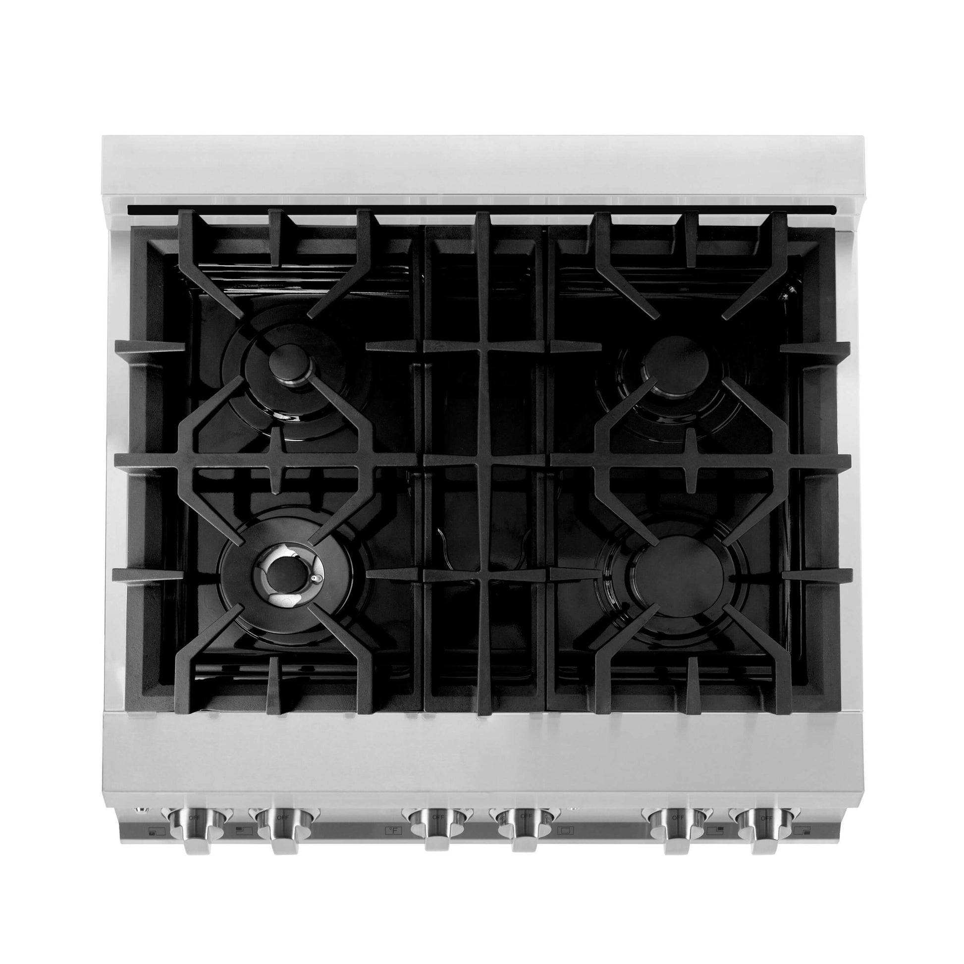 ZLINE 30 in. Kitchen Package with Stainless Steel Dual Fuel Range, Convertible Vent Range Hood and Tall Tub Dishwasher (3KP-RARH30-DWV) - KB&A The Home Improvement Store