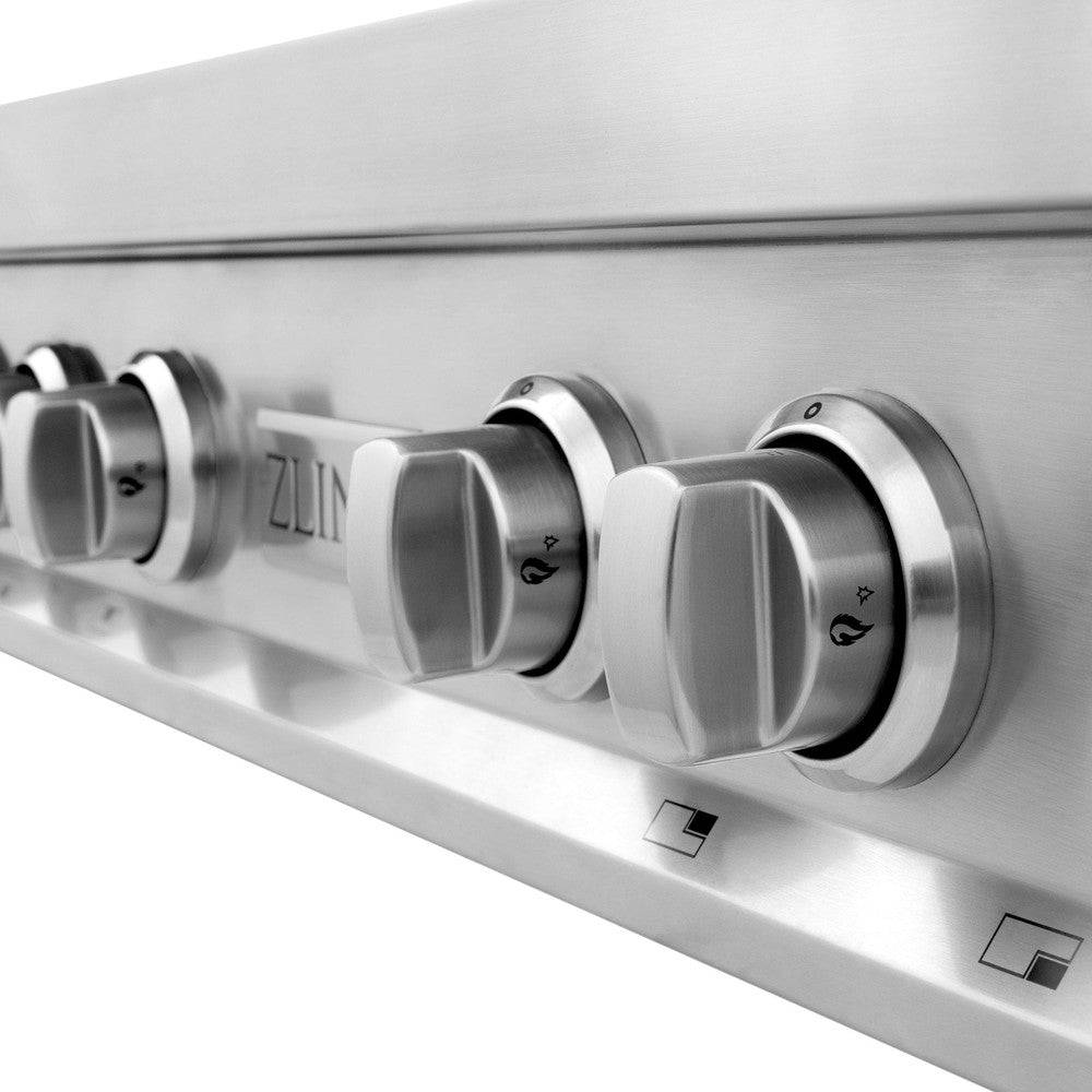 ZLINE 36" Porcelain Gas Stovetop with 6 Gas Burners (RT36) - KB&A The Home Improvement Store