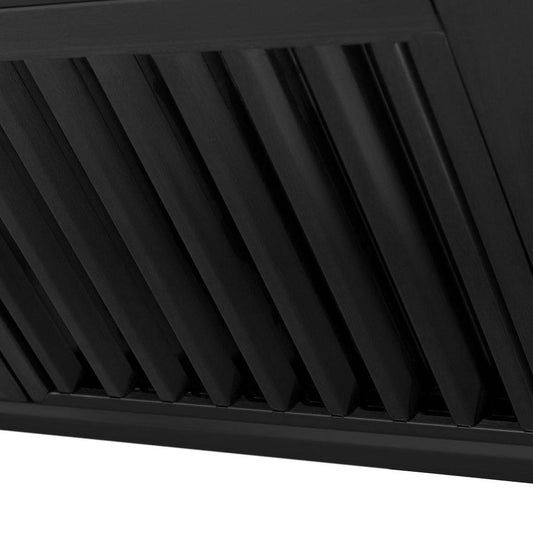 ZLINE 30 in. Autograph Edition Black Stainless Steel Range Hood with Accent Handle (BS655Z-30-G) - KB&A The Home Improvement Store