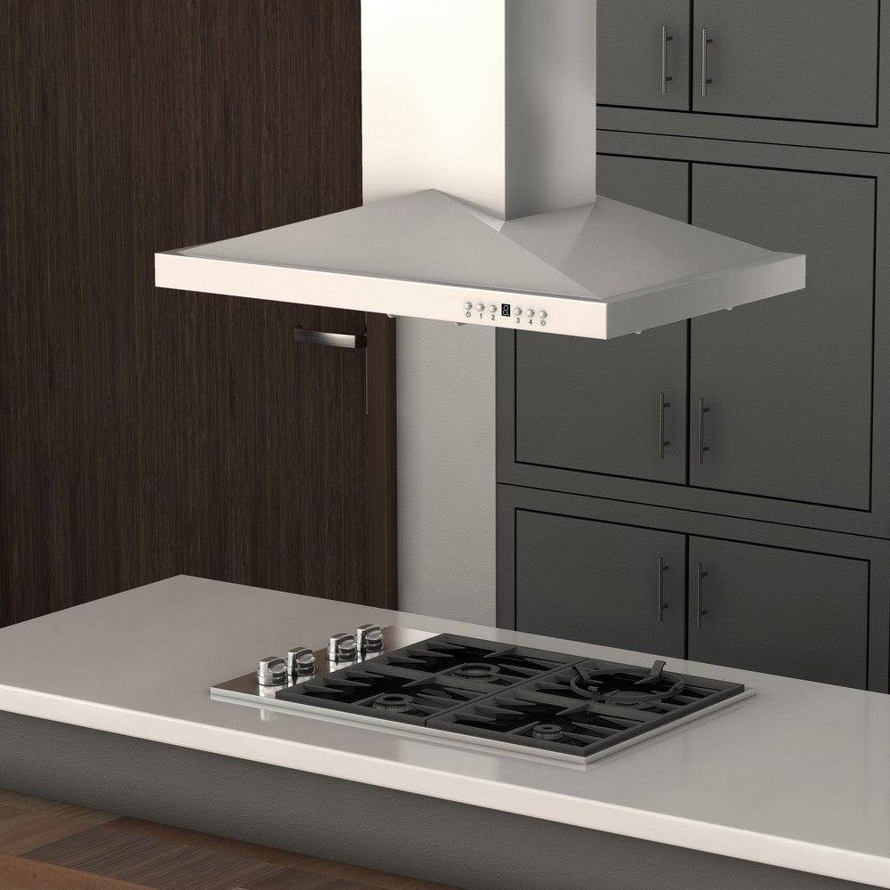 ZLINE Island Mount Range Hood In Stainless Steel (GL1i) - KB&A The Home Improvement Store