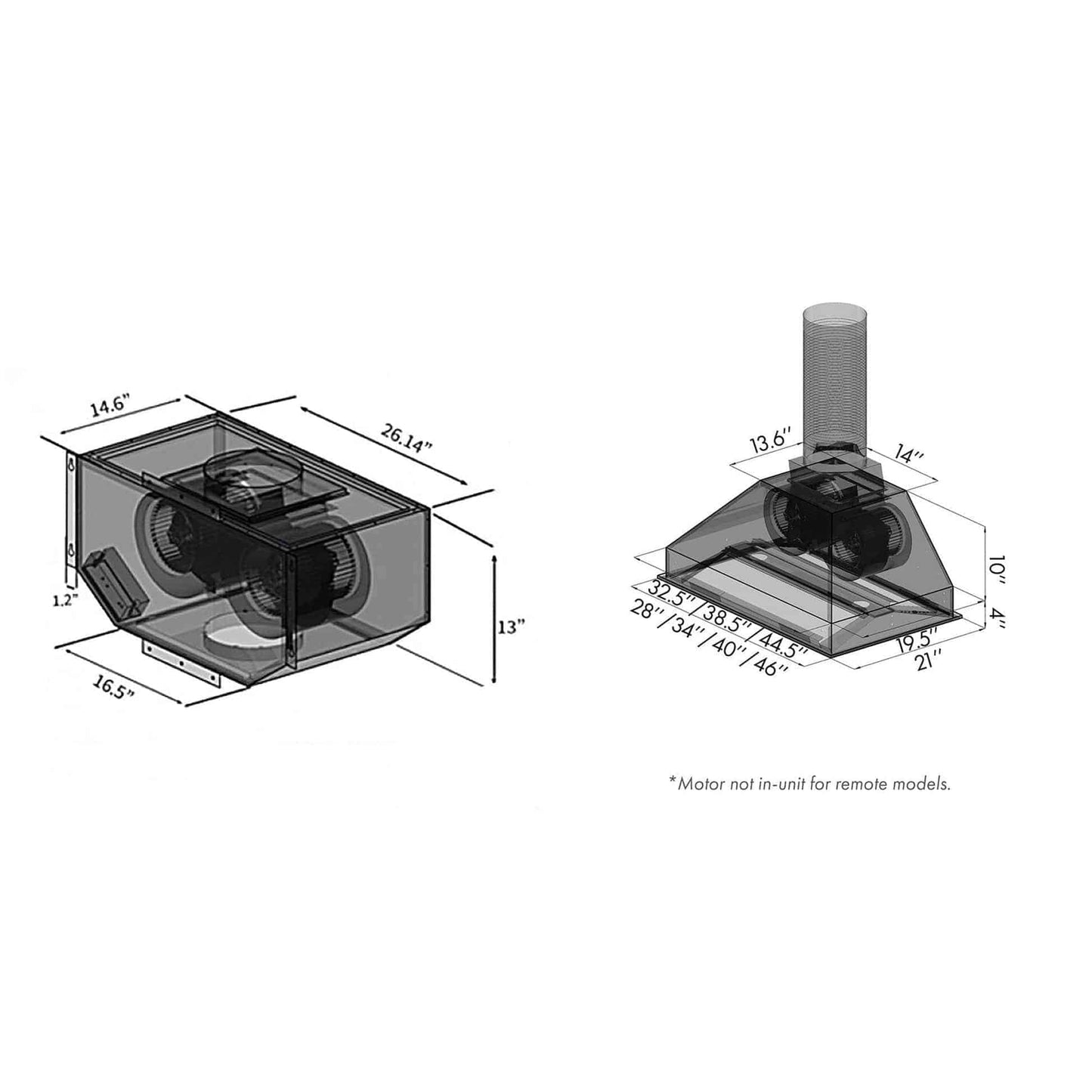 ZLINE Ducted Remote Blower 400 CFM Range Hood Insert in Stainless Steel (698-RS) - KB&A The Home Improvement Store
