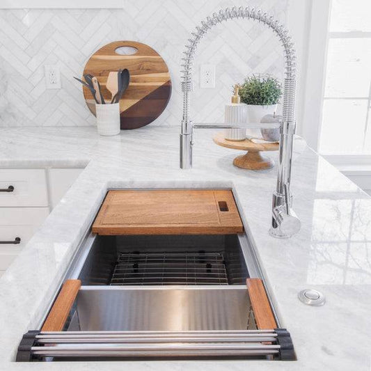ZLINE Sierra Kitchen Faucet (SRA-KF-POLISHED GOLD) - KB&A The Home Improvement Store