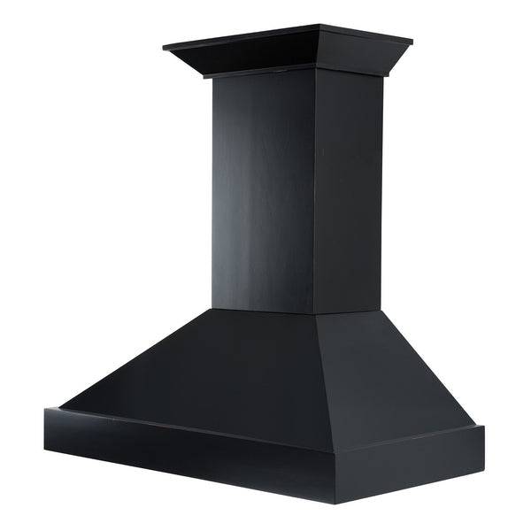 30" ZLINE Convertible Vent Wooden Wall Mount Range Hood in Black (KBCC-30) - KB&A The Home Improvement Store