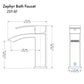 ZLINE Zephyr Bath Faucet (ZEP-BF-CH) - KB&A The Home Improvement Store